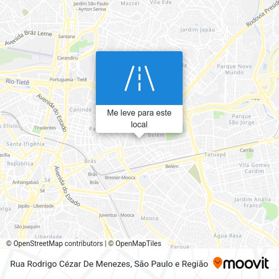 Rua Rodrigo Cézar De Menezes mapa