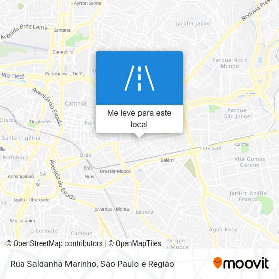 Rua Saldanha Marinho mapa