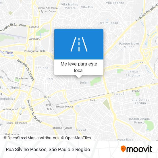 Rua Silvino Passos mapa