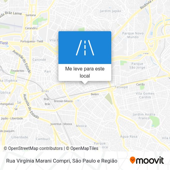 Rua Virgínia Marani Compri mapa