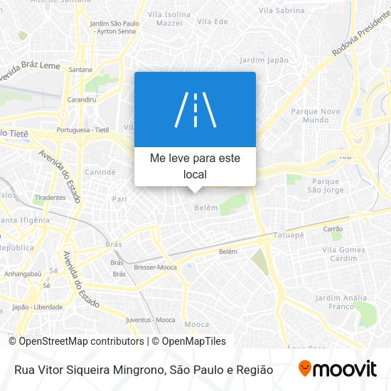 Rua Vitor Siqueira Mingrono mapa