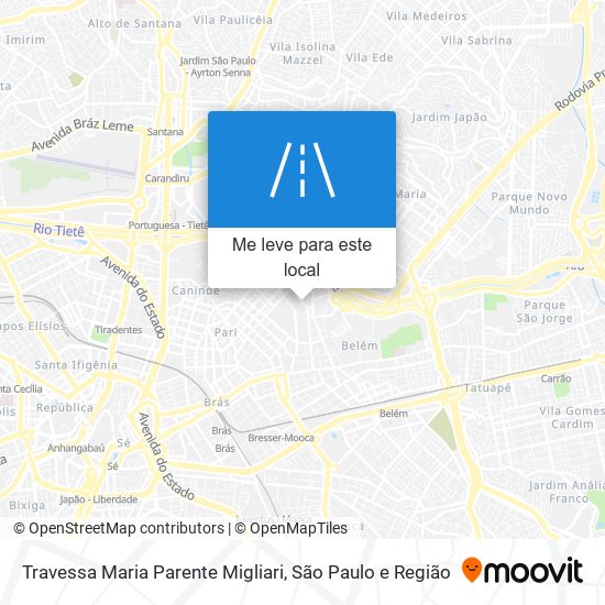 Travessa Maria Parente Migliari mapa