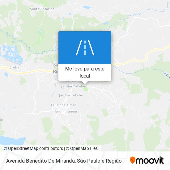 Avenida Benedito De Miranda mapa