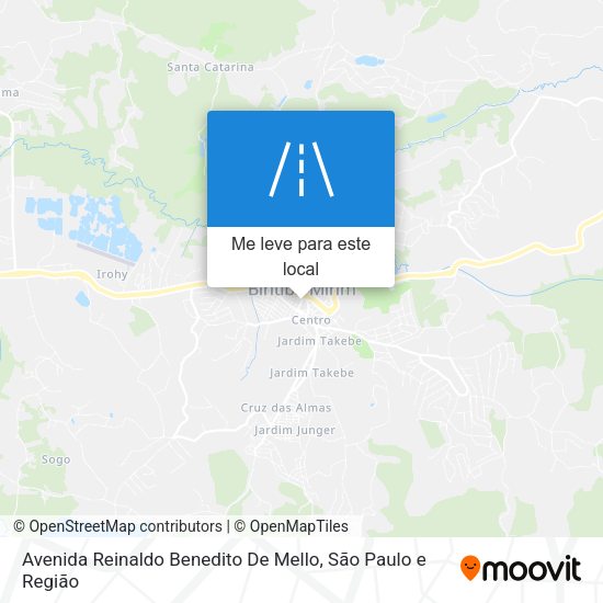 Avenida Reinaldo Benedito De Mello mapa