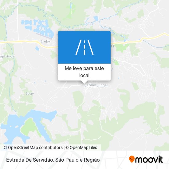 Estrada De Servidão mapa