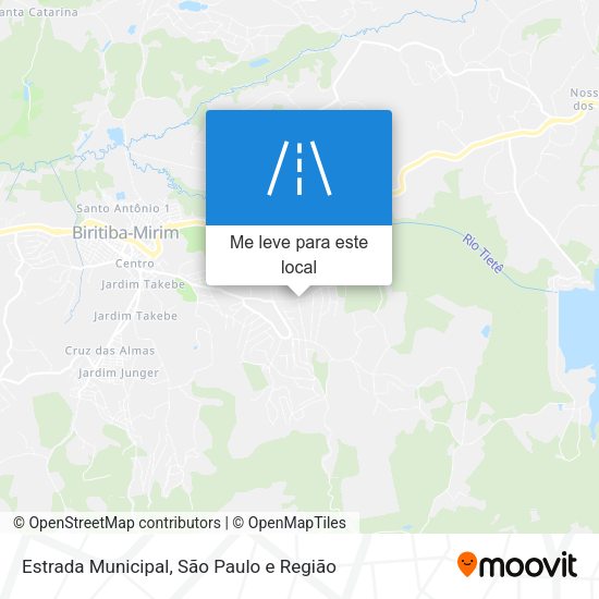 Estrada Municipal mapa