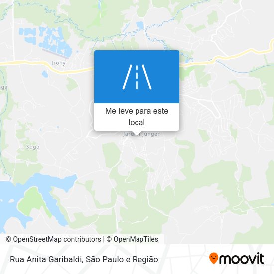 Rua Anita Garibaldi mapa