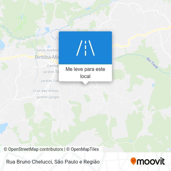 Rua Bruno Chelucci mapa