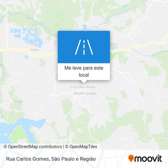 Rua Carlos Gomes mapa