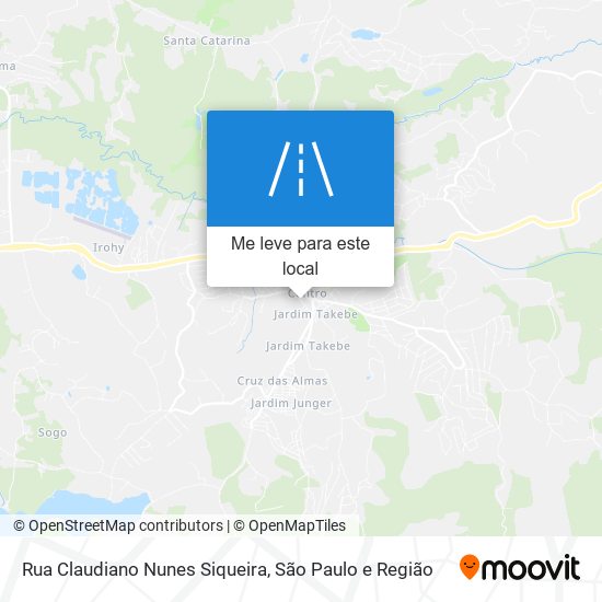 Rua Claudiano Nunes Siqueira mapa