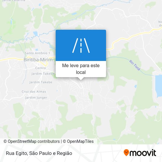 Rua Egito mapa