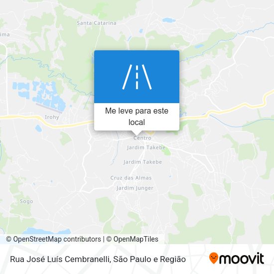 Rua José Luís Cembranelli mapa