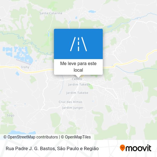 Rua Padre J. G. Bastos mapa