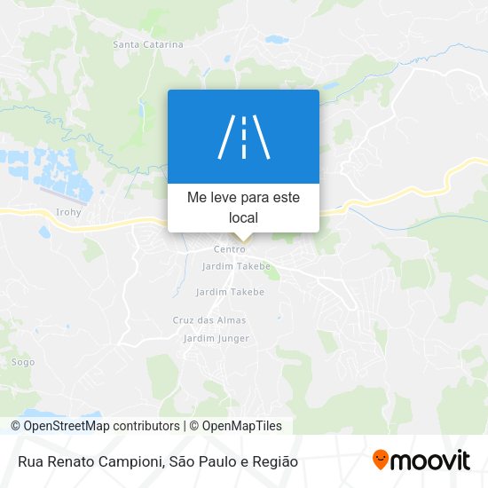 Rua Renato Campioni mapa