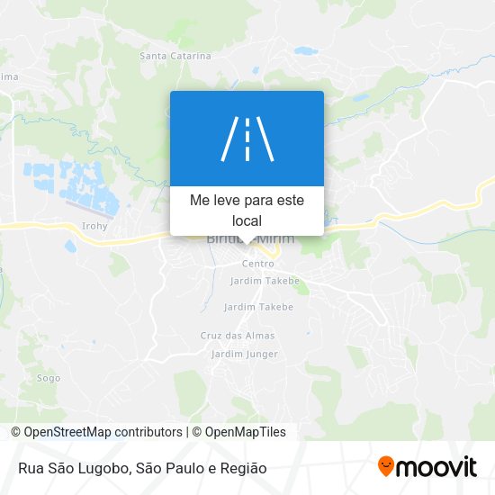 Rua São Lugobo mapa