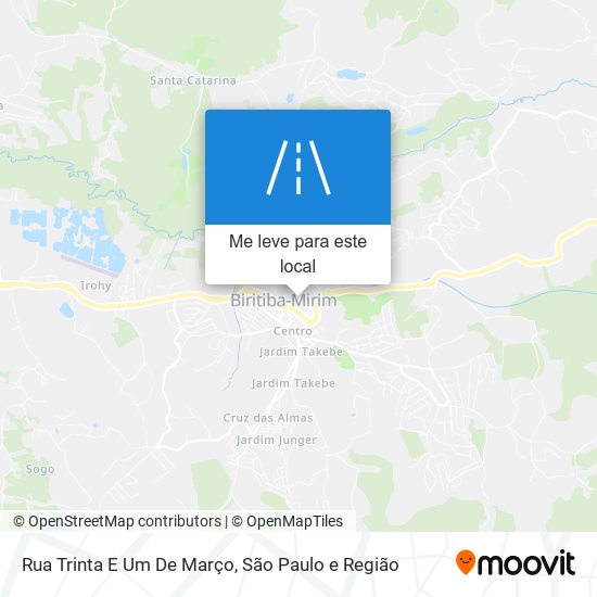 Rua Trinta E Um De Março mapa