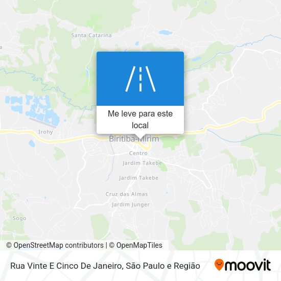 Rua Vinte E Cinco De Janeiro mapa
