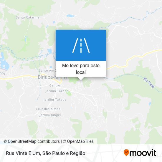 Rua Vinte E Um mapa