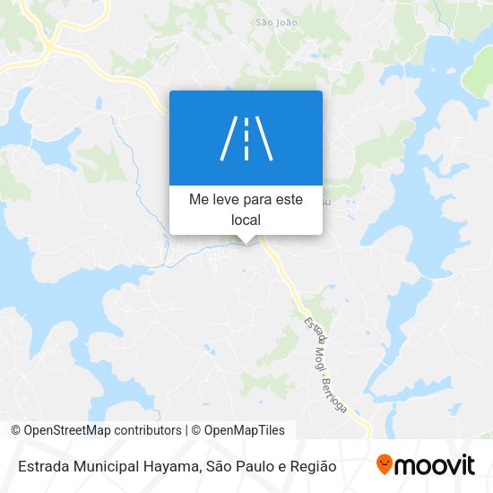 Estrada Municipal Hayama mapa