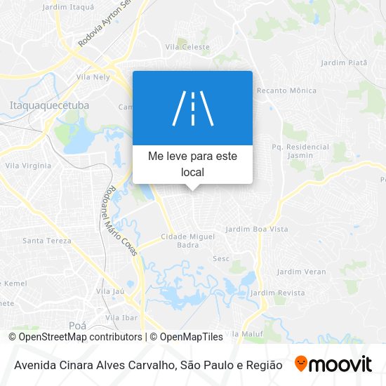 Avenida Cinara Alves Carvalho mapa