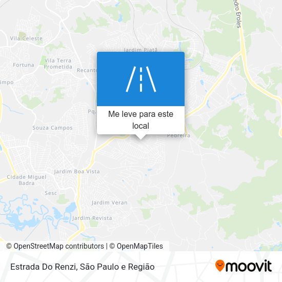 Estrada Do Renzi mapa