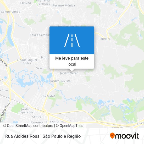 Rua Alcides Rossi mapa