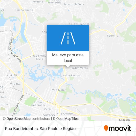 Rua Bandeirantes mapa