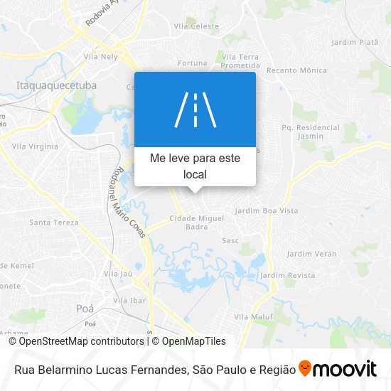 Rua Belarmino Lucas Fernandes mapa