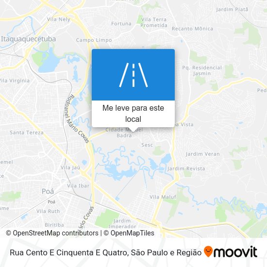 Rua Cento E Cinquenta E Quatro mapa
