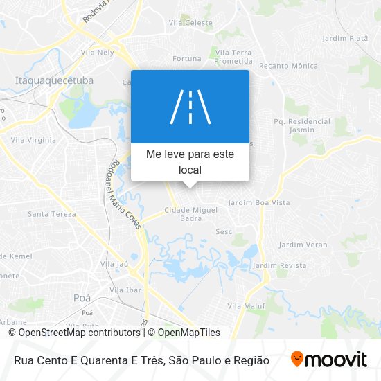 Rua Cento E Quarenta E Três mapa