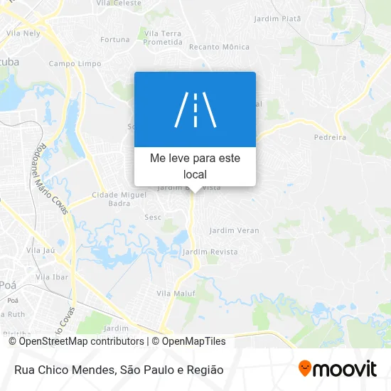 Rua Chico Mendes mapa