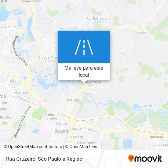 Rua Cruzeiro mapa