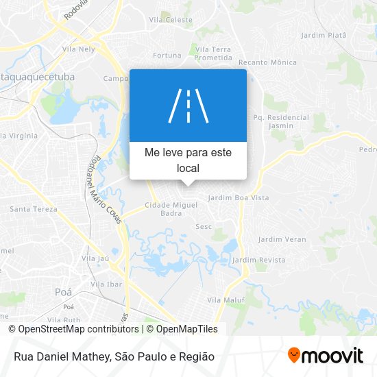 Rua Daniel Mathey mapa