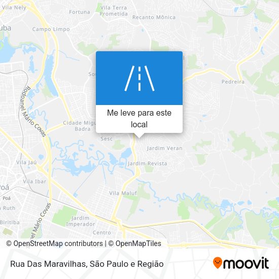Rua Das Maravilhas mapa