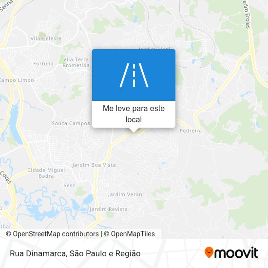 Rua Dinamarca mapa