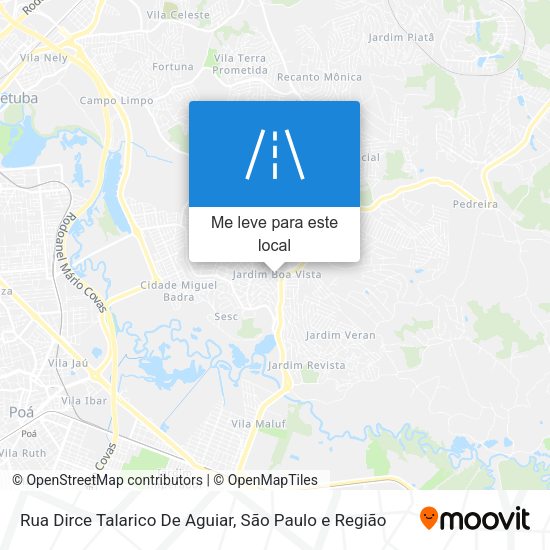 Rua Dirce Talarico De Aguiar mapa