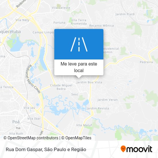 Rua Dom Gaspar mapa