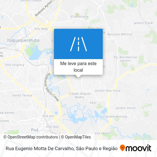 Rua Eugenio Motta De Carvalho mapa