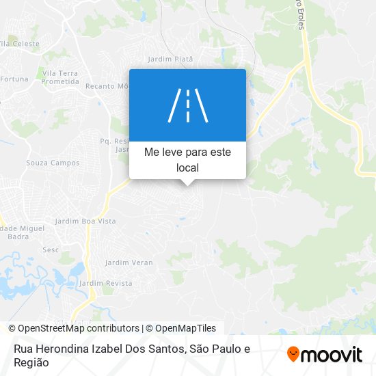 Rua Herondina Izabel Dos Santos mapa