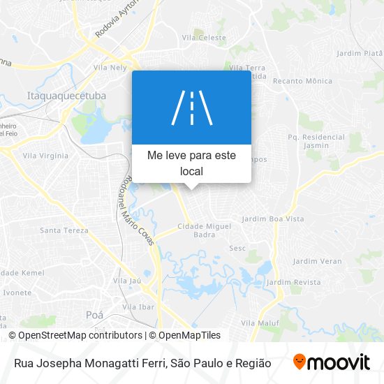 Rua Josepha Monagatti Ferri mapa