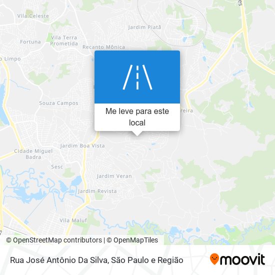 Rua José Antônio Da Silva mapa