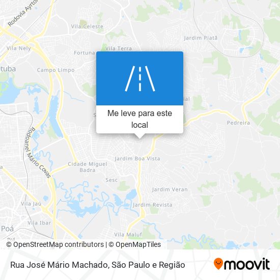 Rua José Mário Machado mapa