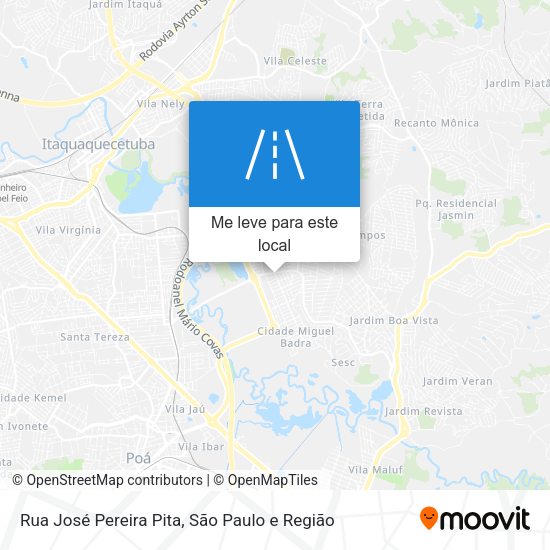 Rua José Pereira Pita mapa