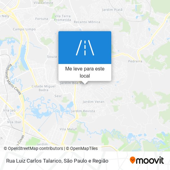 Rua Luiz Carlos Talarico mapa