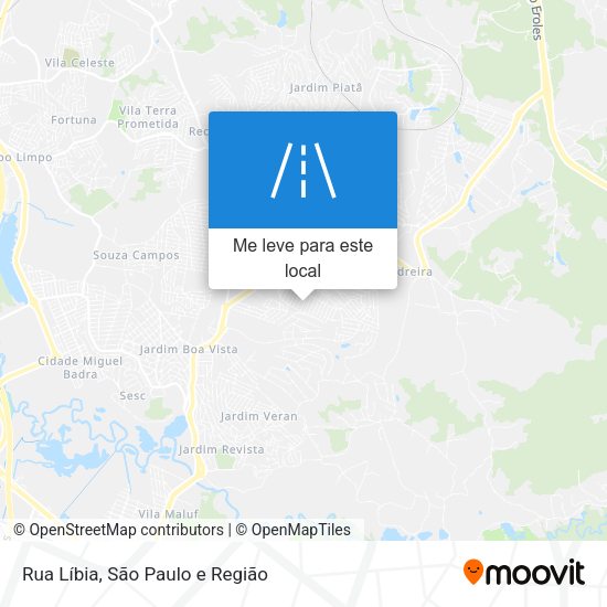 Rua Líbia mapa