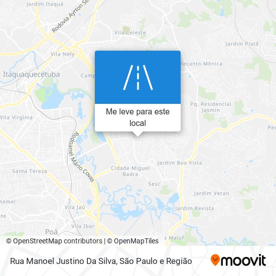 Rua Manoel Justino Da Silva mapa