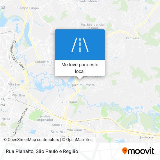 Rua Planalto mapa