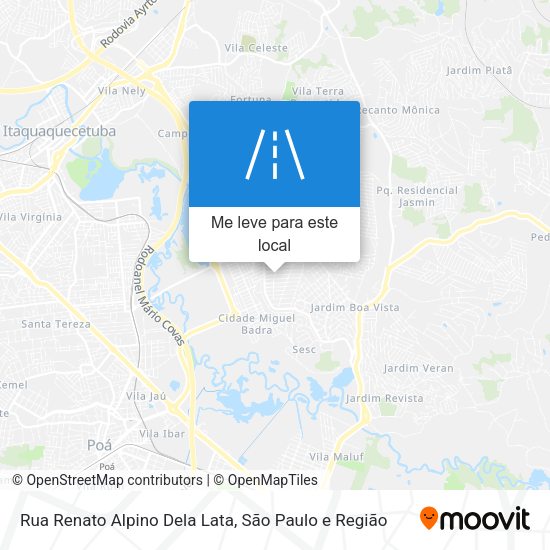Rua Renato Alpino Dela Lata mapa
