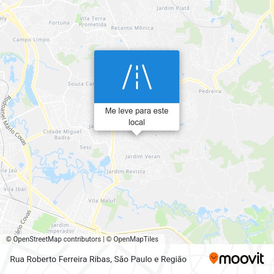 Rua Roberto Ferreira Ribas mapa