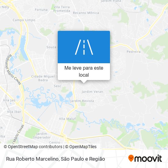 Rua Roberto Marcelino mapa